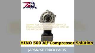 Remplacement de la pompe S2910E0C02 de compresseur d'air de HINO 500 J08E