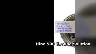 Embrayage de ventilateur Hino 500, moteur 16250 E0070 J08E