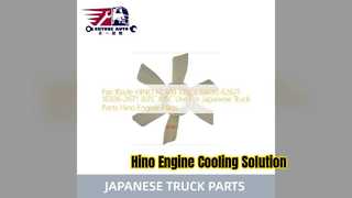 Pièces durables de camion de la pale S1630 62671 de ventilateur de Hino FC500