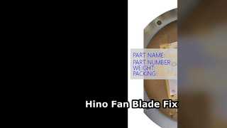 Pale de ventilateur de moteur Hino 300 N04CT 1636178100