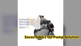 Pompe à huile Isuzu 6WG1 8974318770 pour excavatrices ZX460 ZX450