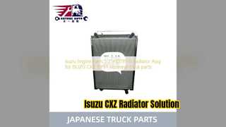 Pièces de moteur d'ensemble de radiateur d'Isuzu CXZ 0PE