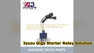 Relais de démarreur Isuzu Giga 1811710870, pièces de camion fiables