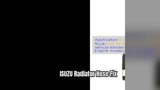 Tuyau de radiateur d'ISUZU FVR 6HK1 8980509241