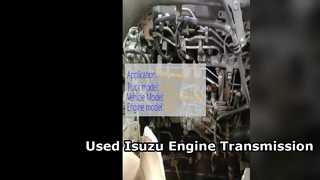 Used Isuzu 6HE1 Engine Transmission For Sale