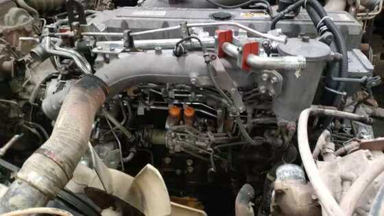 Parties de camions japonais moteur avec transmission en bon état pour Isuzu GIGA 6WG1 en vente