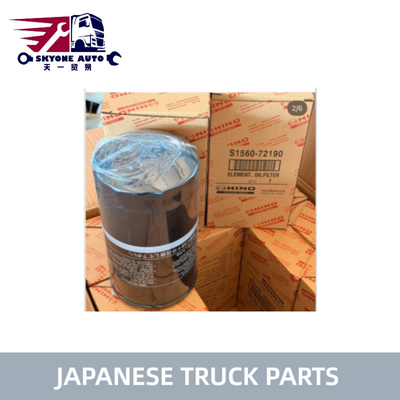 Filtre à huile S1567-72190 15607-1290 156130-EV030 pour HINO 500 KOBELCO SANY, pièces de camion japonais de haute qualité