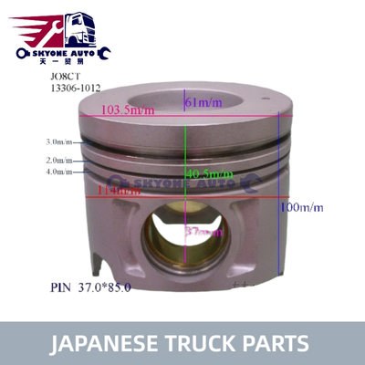 Pièces de camion japonais, Piston de moteur 13306 – 1012 S130A-E0030 pour camion HINO 500 J05CT J08CT J05C J08C, haute qualité