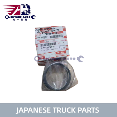 Pièces détachées de camions japonais Compresseur d'air Piston Ring 1-19163043-0 1191630430 pour ISUZU FSR32 6HH1 6HE1T
