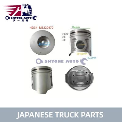 Pièces détachées de camions japonais ME220470 Assy à piston pour MITSUIBISHI CANTER 4D34 4D34T