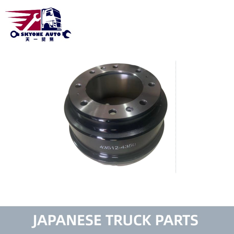 Parties de camions japonais BREAK DRUM 43512-4350 Pour HINO 500 RANGER camion AK1J RK1J J08C J08CT à vendre Parties de moteur Hino