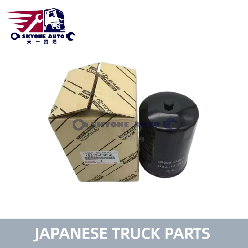 Filtre à huile diesel HINO 15630-E0080 15613E0080 15613-EV015 pour camions TOYOTA/HINO 300 pièces de camions japonais